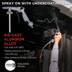 Rubberized Undercoating Sound Deadener Kit, 28oz 4-Pack, Black Spray, Vehicle Undercoating, with Spray Gun