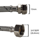 Polished Brass 13mm Barb Tap FULL Connection Kit