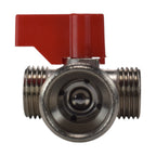 Brass Compression Tee Valve 15mm - ¾” BSP Male