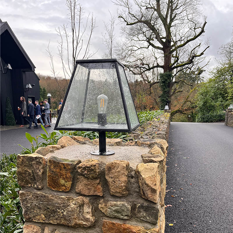 Contemporary pier light in galvanised steel 0.53m (BRP1)