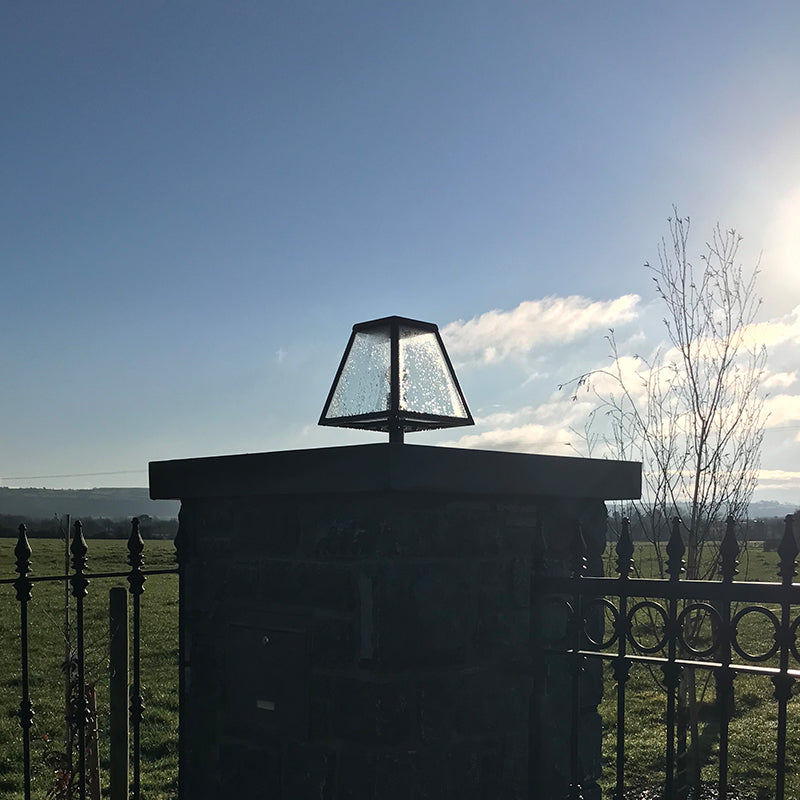 Contemporary pier light in galvanised steel 0.38m (BRP2)