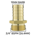 Wall Flange Kit 32mm MDPE + 32mm MDPE Valve + 19mm Brass Barb