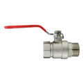 Brass Nickel-Plated Lever Valve 3/4" BSPM-F