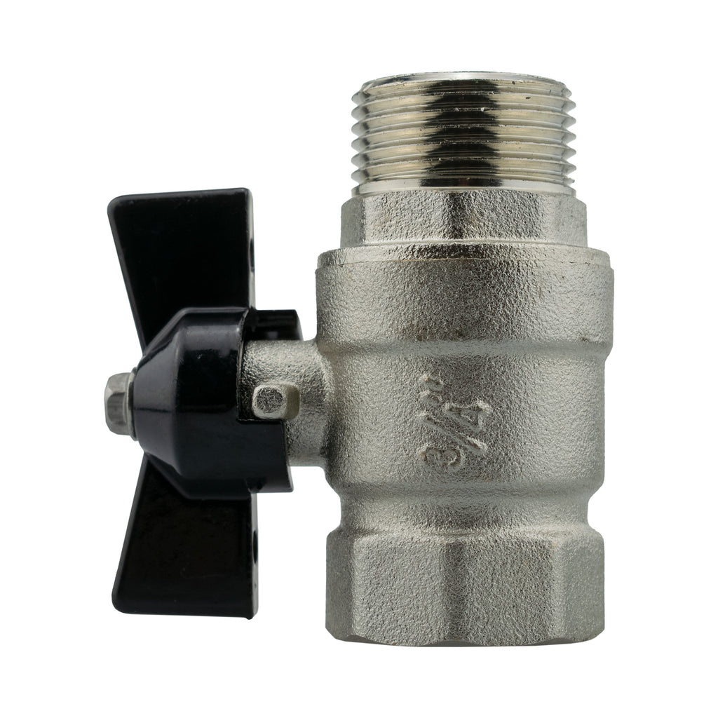 Wall Flange Kit 32mm MDPE + Bib Valve + Click Lock Male Lime