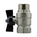 Wall Flange Kit 32mm MDPE + Bib Valve + Click Lock Male Lime