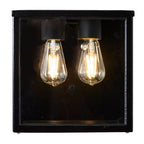 Contemporary square flushed wall light 0.29m (BRW5)
