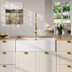Inspire Single Bowl Butler Sink With Offset Waste And Overflow - White