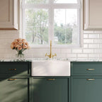 Inspire Single Bowl Butler Sink With Tap Ledge And Overflow - White