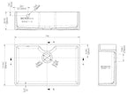 Inspire Single Bowl Butler Sink With Tap Ledge And Overflow - White