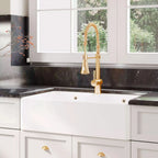 Inspire 795mm Double Bowl Butler Sink With Full Weir And Overflow - White