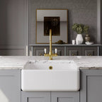 Inspire Single Bowl Traditional Thick Walled Butler Sink - White