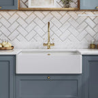Inspire Butler Sink With Ledge - White