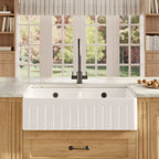 Inspire Butler Sink With Ledge - White