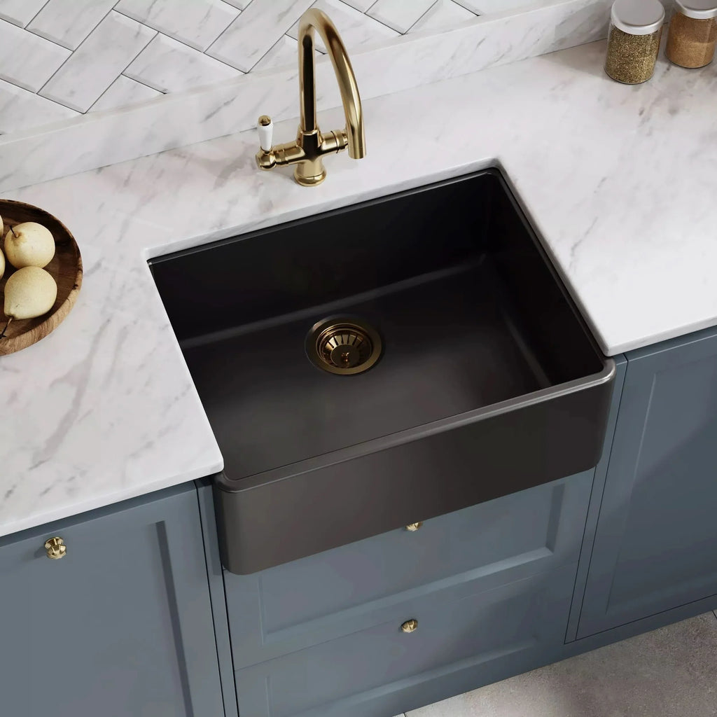 Inspire Single Bowl Butler Sink With Offset Waste