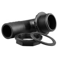 Tank Connector 90 Degree with Washer & Nut 1.25" BSPM - 1.25" Barb