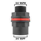 Water Butt Kit ¾” BSPM-F with Quick Connect Adaptor and Hose Connector (Lime)