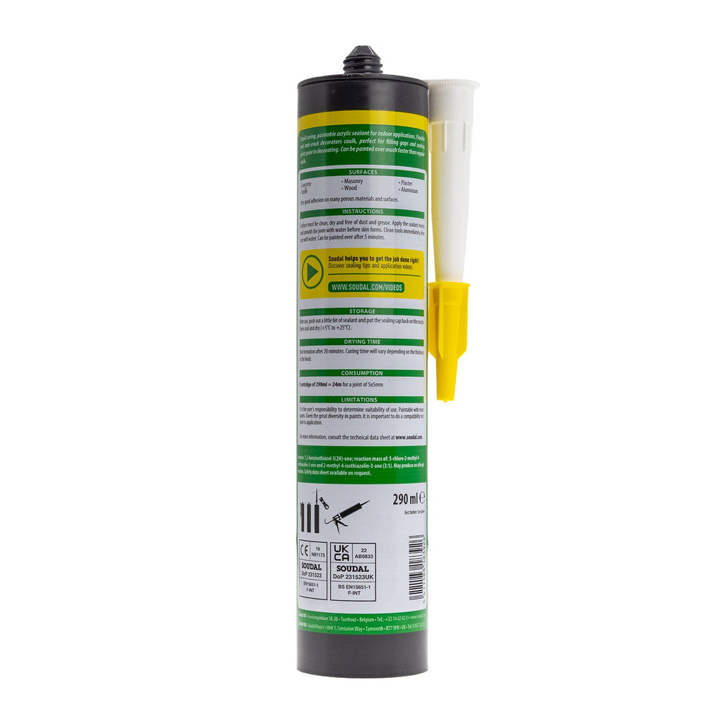 Soudal Turbo Decorators Caulk