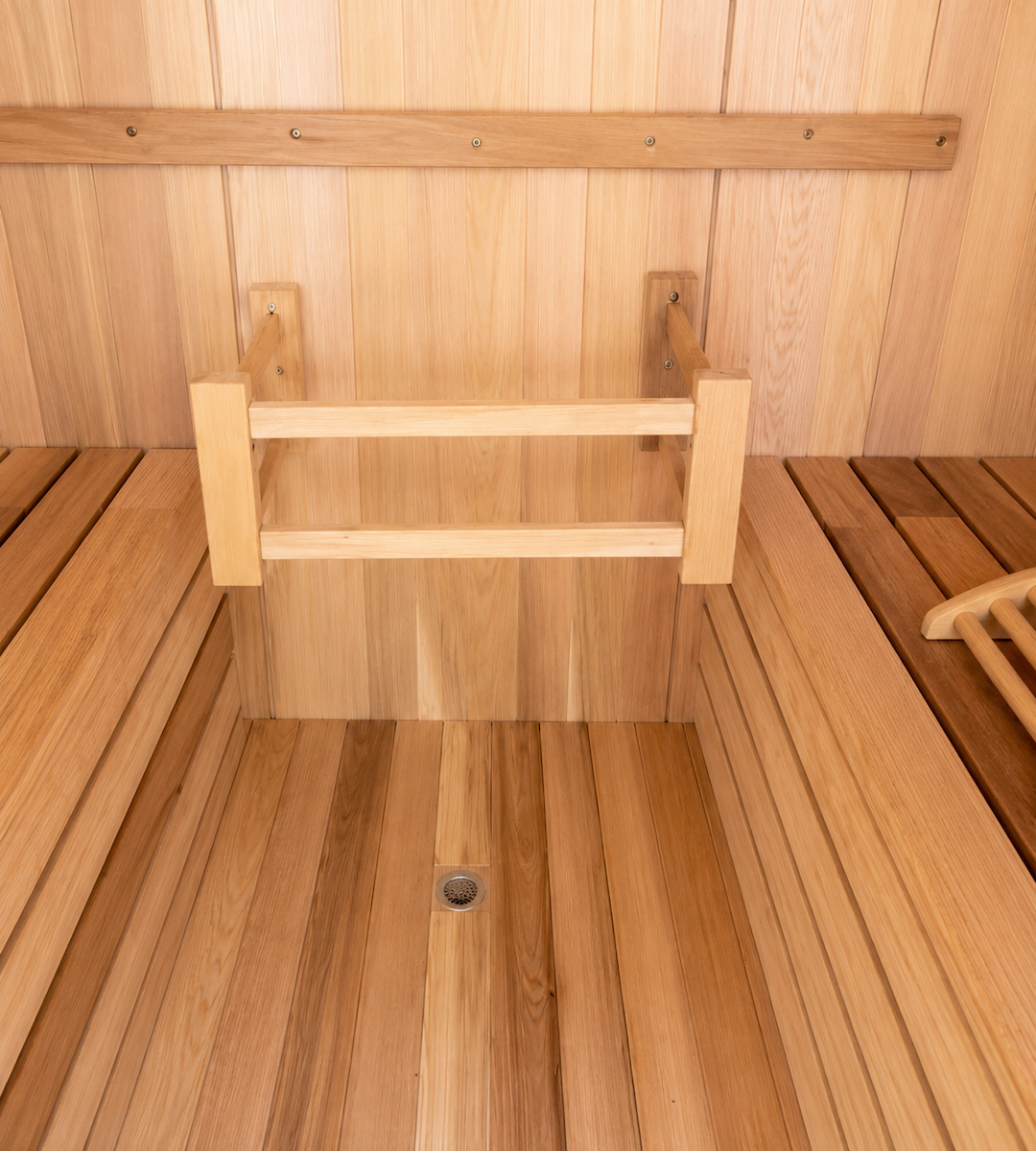 Outdoor Barrel Sauna with Panoramic Glass Door — Red Cedar / Thermo Wood / Pine | 2-4 Person