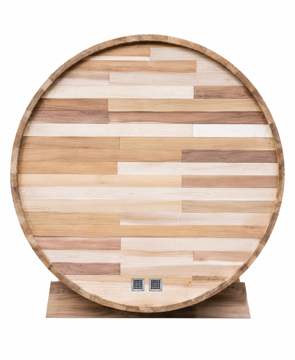 Outdoor Barrel Sauna — Red Cedar / Thermo Pine Wood | 2-8 Person