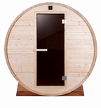 Outdoor Barrel Sauna — Red Cedar / Thermo Pine Wood | 2-8 Person