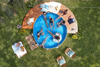 10ft x 24in Grey Round TANX Above Ground Stock Tank Pool Set