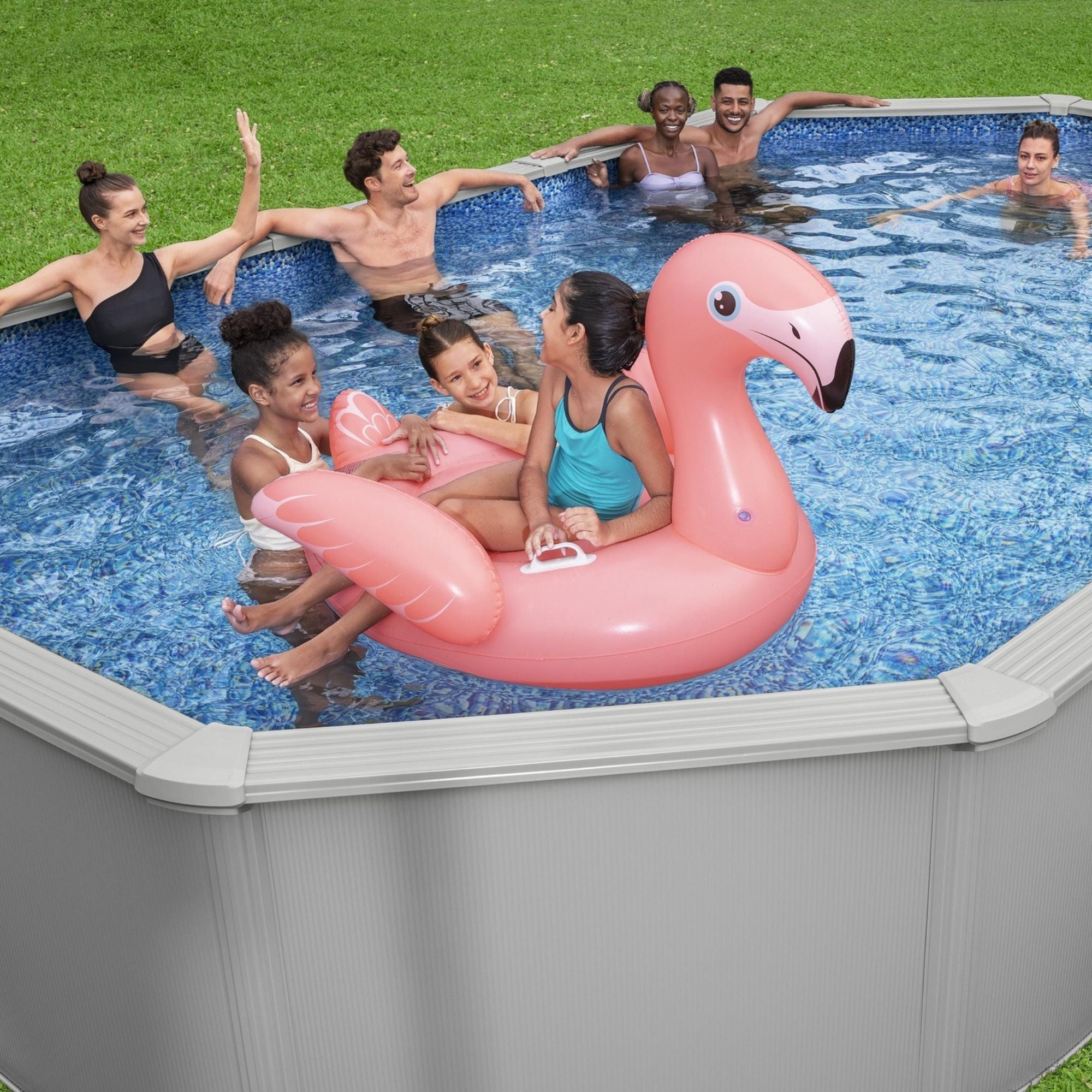 20ft x 48in Oval Hydrium Steel Above Ground Pool Set