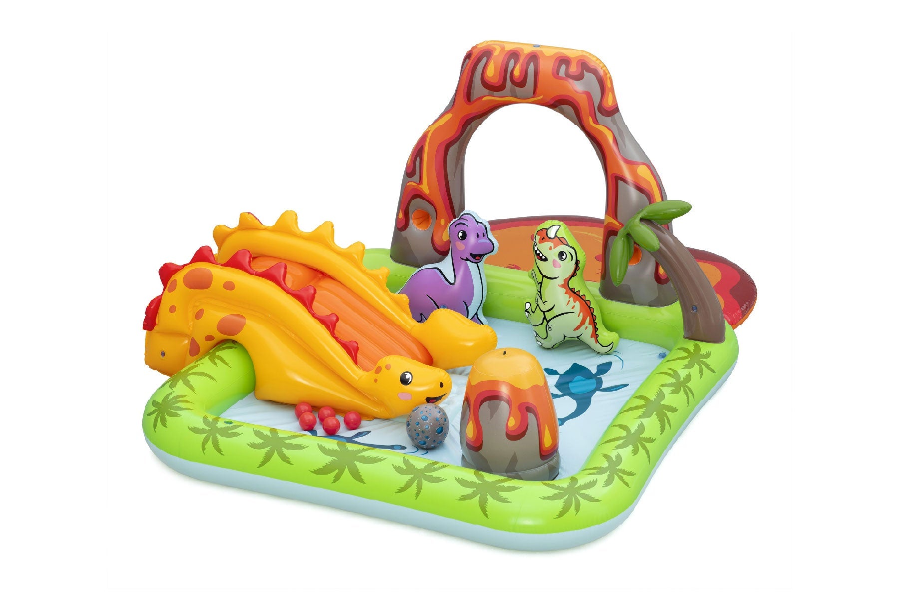 Volcano Springs Inflatable Paddling Pool with Play Centre