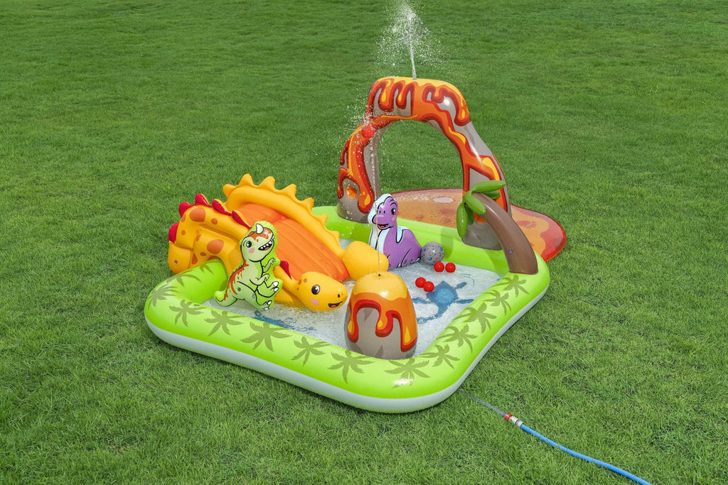 Volcano Springs Inflatable Paddling Pool with Play Centre
