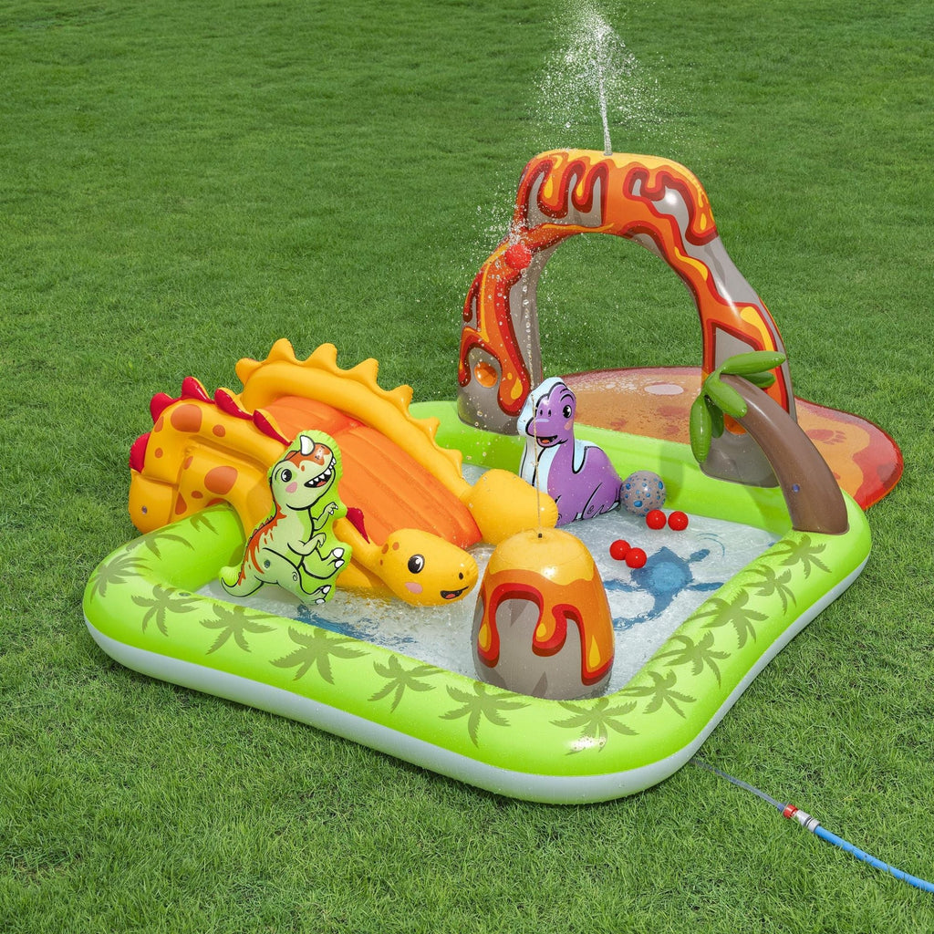 Volcano Springs Inflatable Paddling Pool with Play Centre