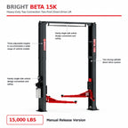 Bright Beta 15K Two-Post 15,000 lb. Capacity Overhead Lift