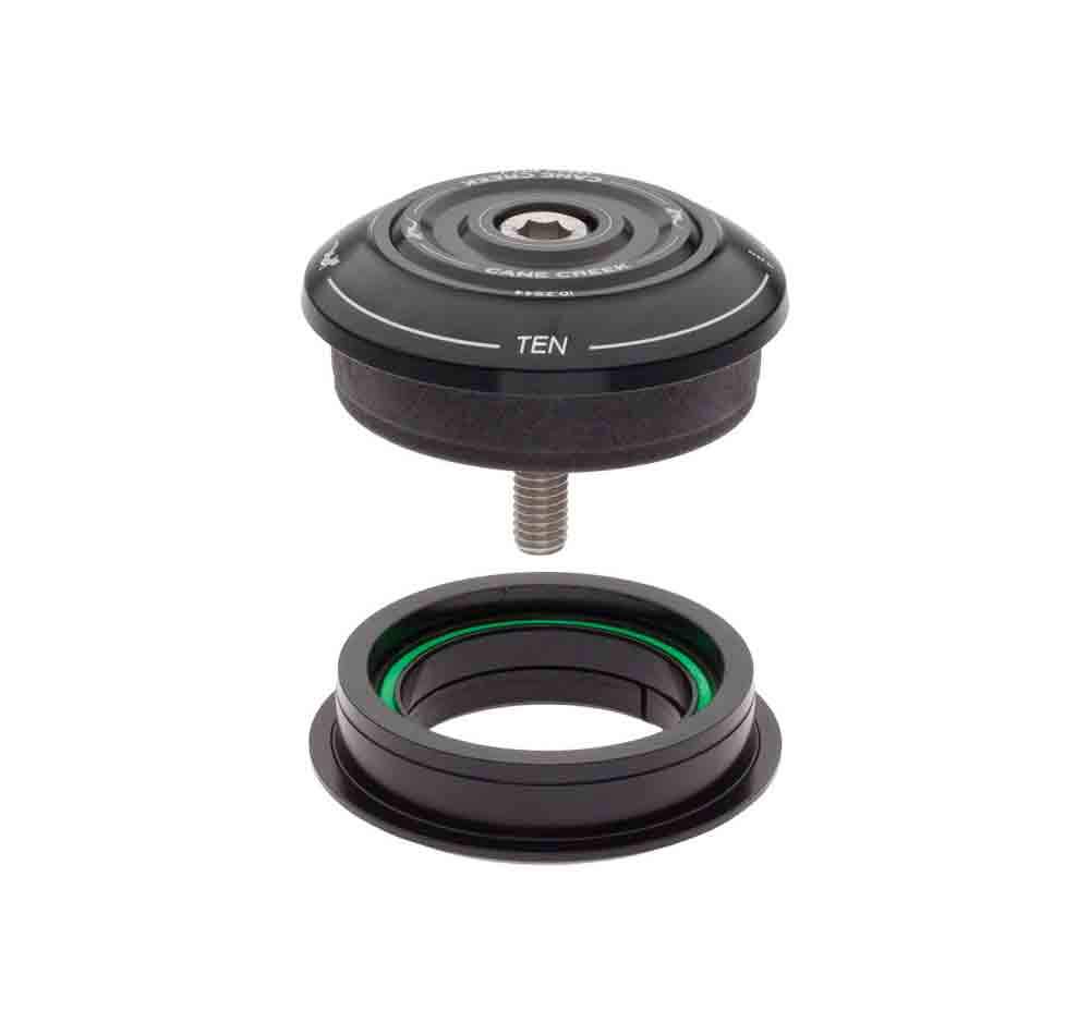 Cane Creek 10 Series, ZS44/28.6mm Upper with Short Top Cover and ZS44/30.0mm Lower, Black - Aventon Bikes