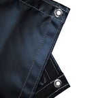 18 oz Heavy Duty Black Coated Vinyl Fire Retardant Tarp by AtlasShield®