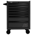 Black Homak 27” RS Pro Series 7 Drawer Roller Cabinet