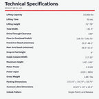Bright Beta 10K Two-Post 10,000 lb. Capacity Overhead Lift