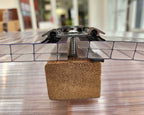 Brown Aluminum Bar Cap with Rubber Gaskets