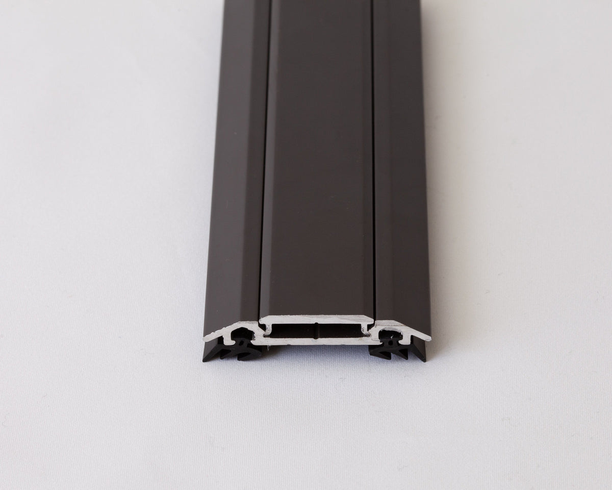 Brown Aluminum Bar Cap with Rubber Gaskets