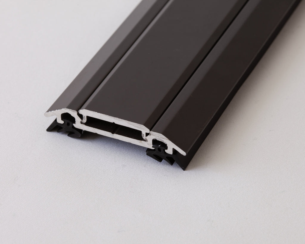 Brown Aluminum Bar Cap with Rubber Gaskets