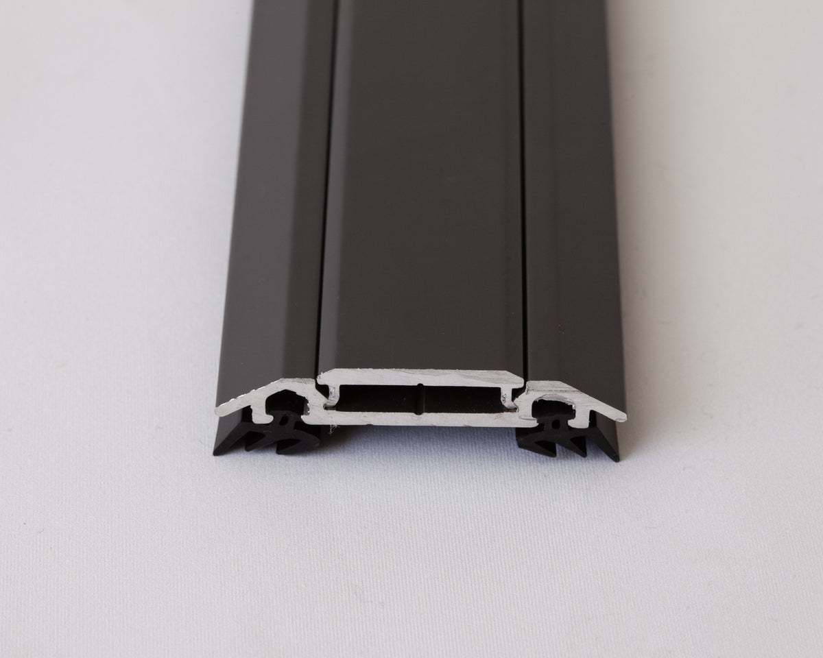 Brown Aluminum Bar Cap with Rubber Gaskets