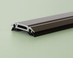 Brown Aluminum Bar Cap with Rubber Gaskets