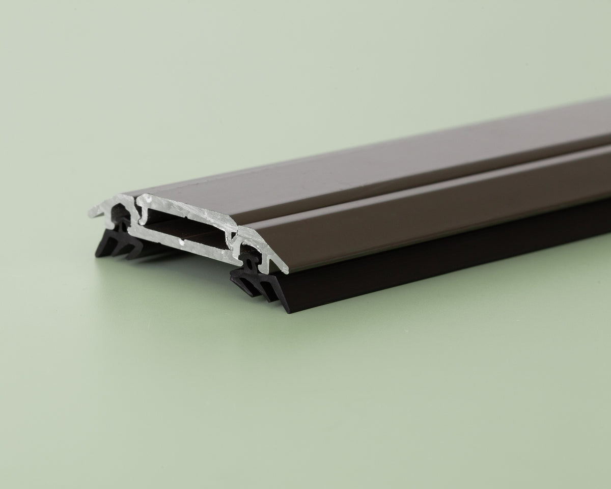 Brown Aluminum Bar Cap with Rubber Gaskets