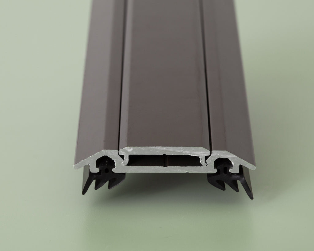 Brown Aluminum Bar Cap with Rubber Gaskets
