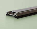 Brown Aluminum Bar Cap with Rubber Gaskets