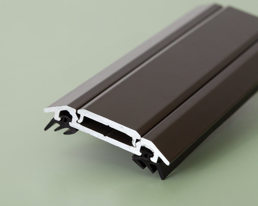 Brown Aluminum Bar Cap with Rubber Gaskets