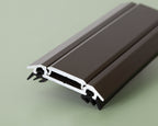 Brown Aluminum Bar Cap with Rubber Gaskets