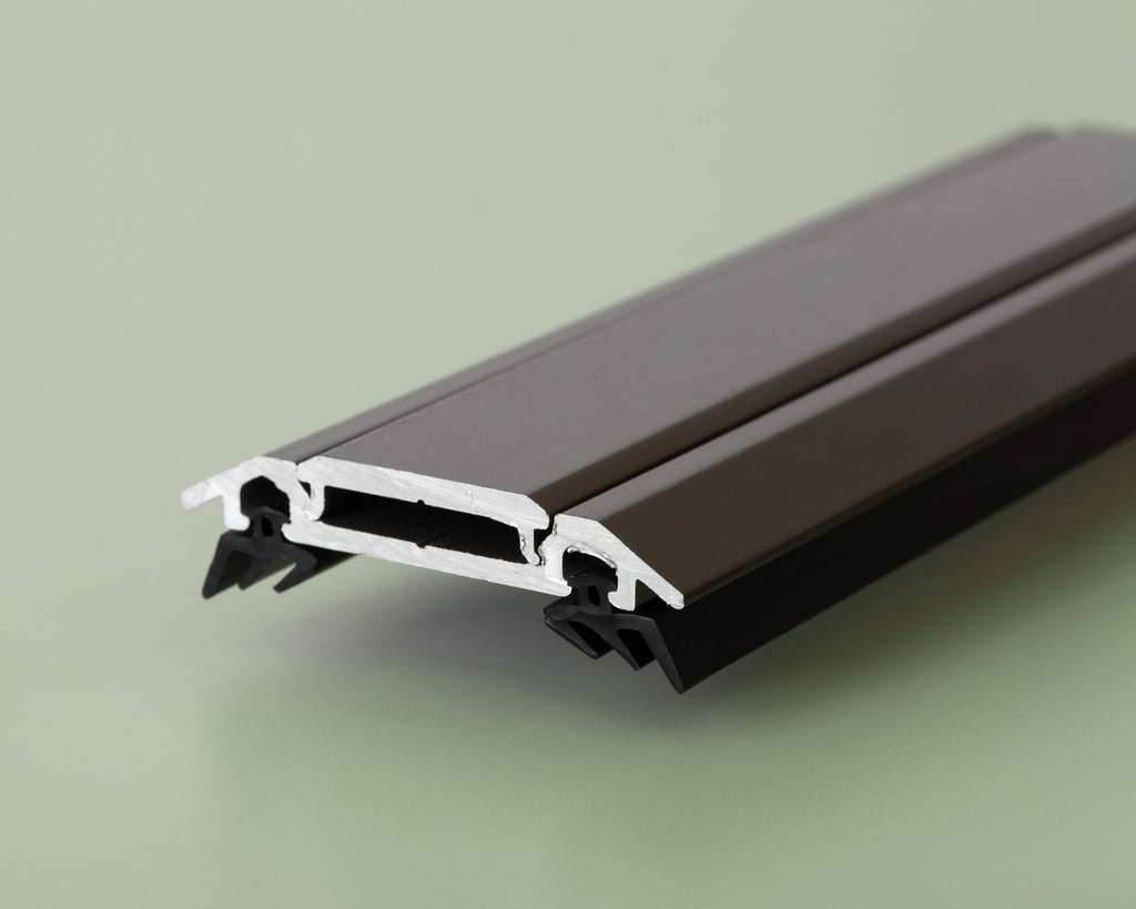 Brown Aluminum Bar Cap with Rubber Gaskets