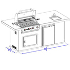 Bull 8 Ft BBQ Grill Island
