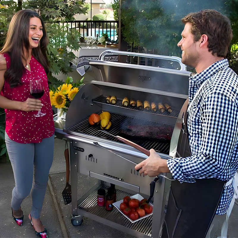 Bull Bison Premium 30" Freestanding Charcoal Grill