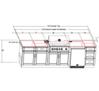 Bull Charleston 10' DuraBull Outdoor Kitchen Island