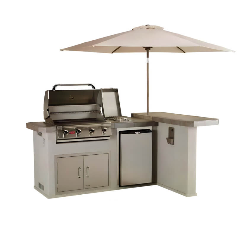 Bull Luxury Q L-Shaped BBQ Grill Island