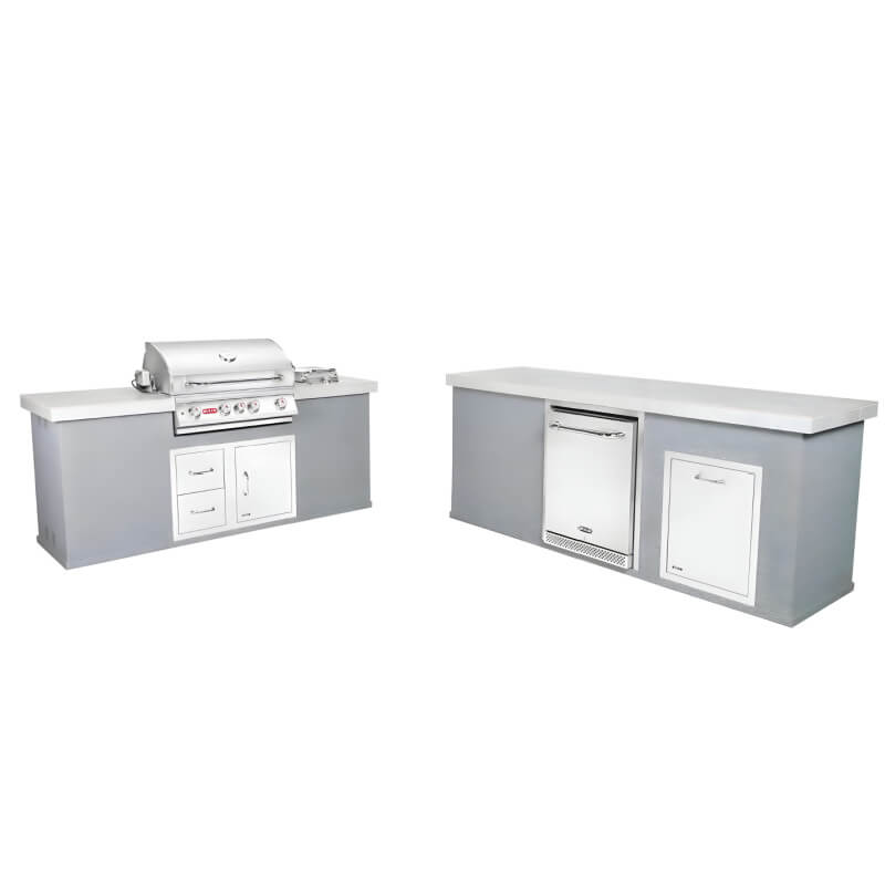 Bull Versa Q BBQ Grill Island